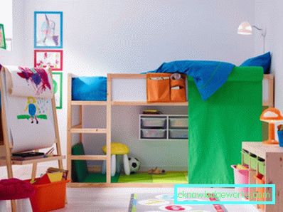 128 Habitación infantil 12 cuadrados. m. - 100 fotos