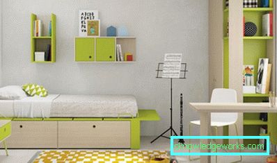 128 Habitación infantil 12 cuadrados. m. - 100 fotos