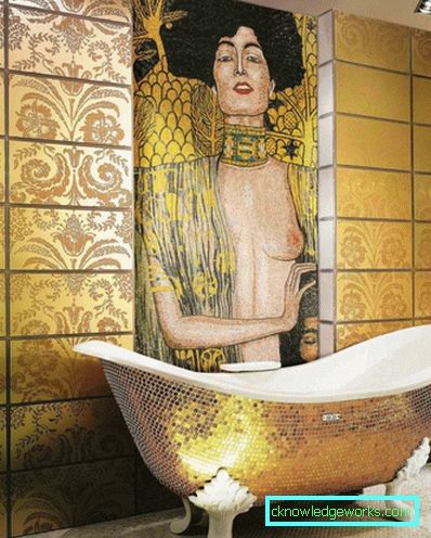 Baño dorado - combinaciones perfectamente elegantes (89 fotos)