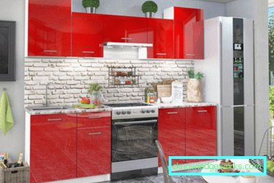 Cocinas de plástico - 73 fotos de hermoso diseño de muebles modernos