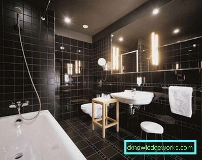 Baño negro - un diseño elegante y acogedor (75 fotos)
