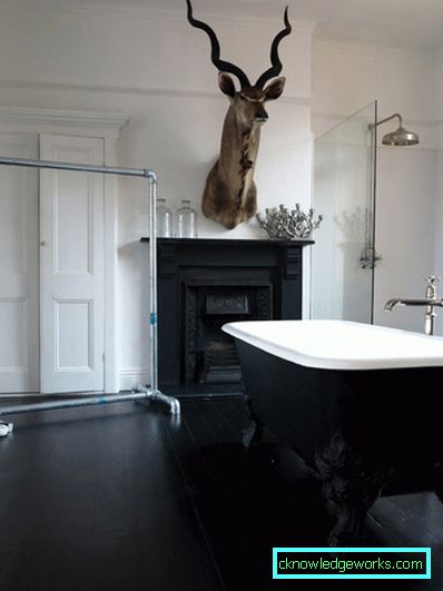 Baño negro - un diseño elegante y acogedor (75 fotos)