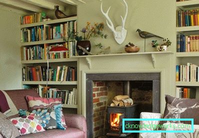 Foto: la encarnación del estilo rural en una pequeña sala de estar.