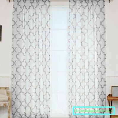 Cortinas con un patrón - 65 fotos de los mejores textiles con patrones y fotos.