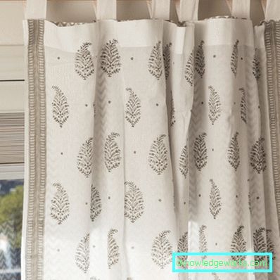 Cortinas con un patrón - 65 fotos de los mejores textiles con patrones y fotos.