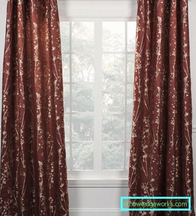 Cortinas con un patrón - 65 fotos de los mejores textiles con patrones y fotos.