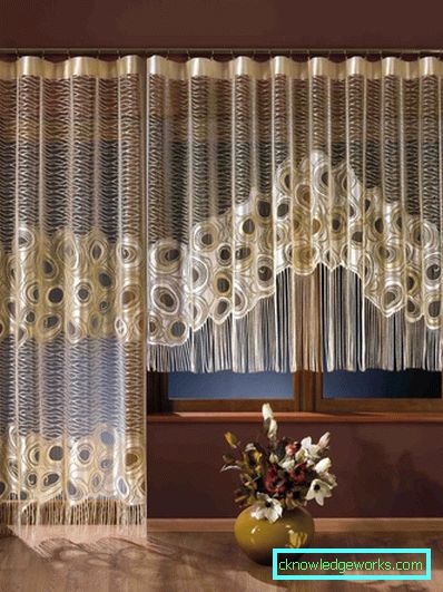 Cortinas en la sala - 100 ejemplos de fotos del mejor diseño en estilo moderno