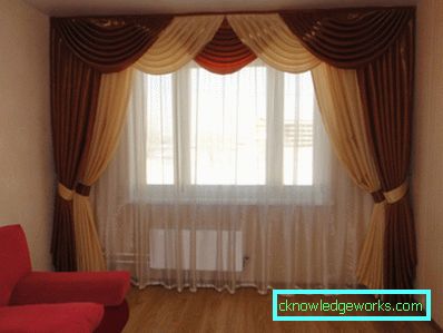 Cortinas en la sala - 100 ejemplos de fotos del mejor diseño en estilo moderno