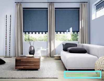 Cortinas en la sala - 100 ejemplos de fotos del mejor diseño en estilo moderno