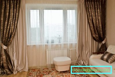 Cortinas en la sala - 100 ejemplos de fotos del mejor diseño en estilo moderno
