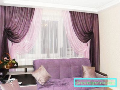 Cortinas en la sala - 100 ejemplos de fotos del mejor diseño en estilo moderno