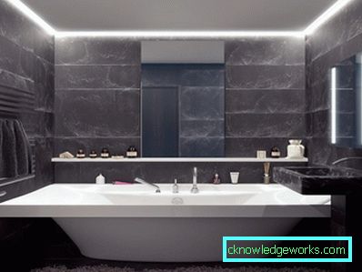 Baño negro - un diseño elegante y acogedor (75 fotos)