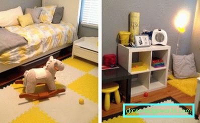 Diseño de habitación infantil para dos niñas de diferentes edades.