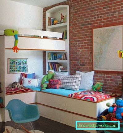 132-Diseño de una pequeña habitación infantil.
