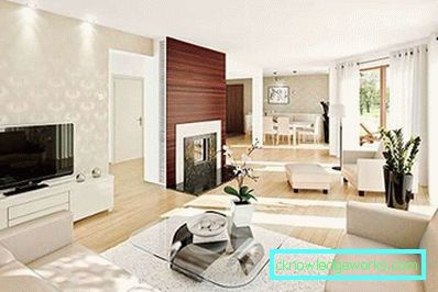 Sala de estar de estilo moderno