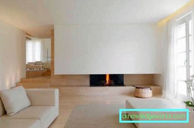 Chimeneas en el interior de una sala de estar en un apartamento de la ciudad (diseño de 50 fotos)