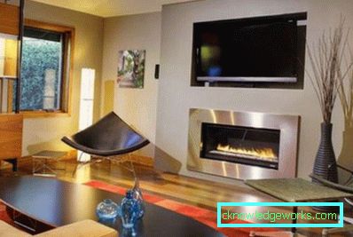 Chimeneas en el interior de una sala de estar en un apartamento de la ciudad (diseño de 50 fotos)