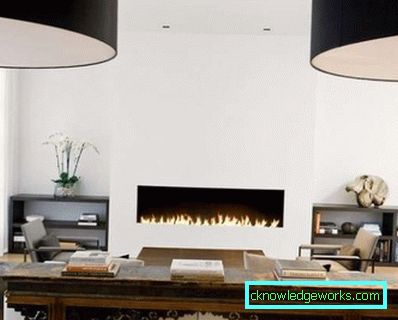 Chimeneas en el interior de una sala de estar en un apartamento de la ciudad (diseño de 50 fotos)