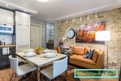 Cocina-sala de estar 20 metros cuadrados - Blog de diseño