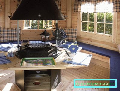 Cocina con chimenea Cocina con chimenea